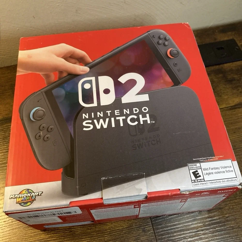 Nintendo Switch 2 Mario Kart Bundle EMPTY BOX ONLY + Guidelines & Holiday Guide